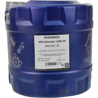 Моторна олива Mannol Defender 10W-40 7 л (MN7507-7)