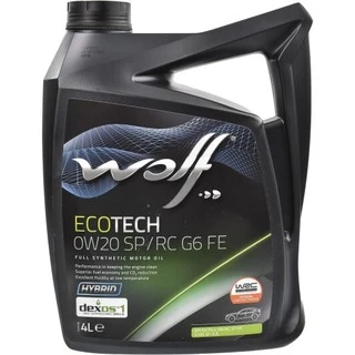 Моторна олива Wolf Ecotech SP/RC G6 FE 0W-20 4 л (1047260)
