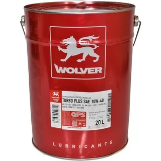 Моторна олива Wolver Turbo Plus 10W-40 20 л (4260360940712)