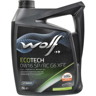 Моторна олива Wolf Ecotech SP/RC G6 XFE 0W-16 5 л (1047250)