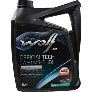 Моторна олива Wolf Officialtech MS-BHDI 0W-30 5 л (8323591)
