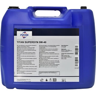 Моторна олива Fuchs Titan Supersyn 5W-40 20 л (600930547)