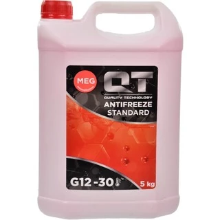 Антифриз QT MEG Standard G12 червоний -30 &deg;C, 5 л готовий антифриз (QT551305)