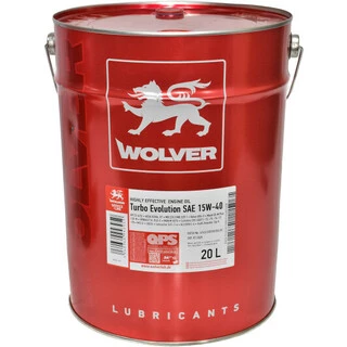 Моторна олива Wolver Turbo Evolution 15W-40 20 л (4260360943959)