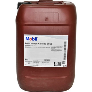 Моторна олива Mobil Super 2000 X3 5W-40 20 л (155335)