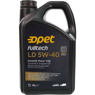 Моторна олива Opet FullTech LD 5W-40 4 л (601222702)