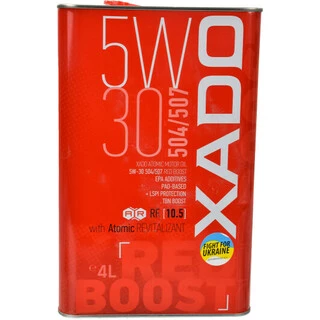 Моторна олива Xado Atomic Oil 504/507 Red Boost 5W-30 4 л (XA26296)