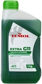 Антифриз TEMOL Extra G11 зелений -42 &deg;C, 1 л готовий антифриз (T-EG11G-1L)