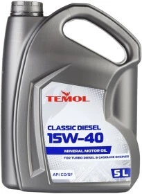Моторна олива TEMOL Classic Diesel 15W-40 5 л (T-CD15W40-5L)