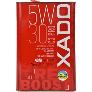 Моторна олива Xado Atomic Oil C3 Pro RED BOOST 5W-30 4 л (XA26268)