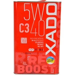 Моторна олива Xado Atomic Oil C3 RED BOOST 5W-40 4 л (XA26222)