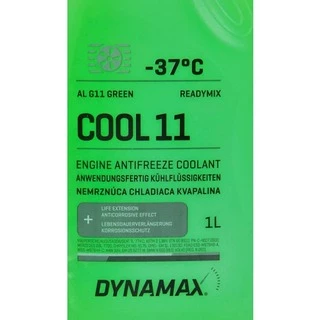 Антифриз Dynamax Cool G11 зелений -37 &deg;C, 1 л готовий антифриз (503274)