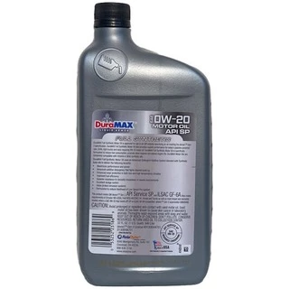 Моторна олива DuraMAX Dexos1 Gen 2 Full Synthetic 0W-20 0.946 л (950259020D21401)