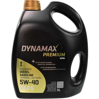 Моторна олива Dynamax Premium Ultra 5W-40 5 л (501961)