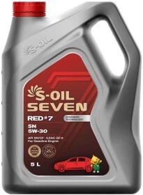 Моторна олива S-Oil Seven Red #7 SN 5W-30 5 л (SRSN5305)
