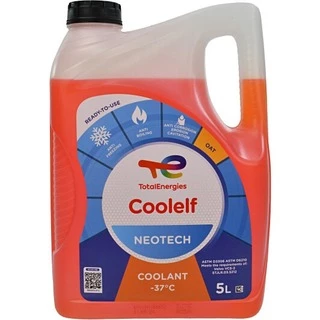 Антифриз Total Coolelf Neotech OAT помаранчевий -37 &deg;C, 5 л готовий антифриз (230172)