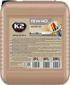 Моторна олива K2 XL 15W-40 20 л (O25320E)