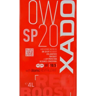 Моторна олива Xado Atomic Oil SP RED BOOST 0W-20 4 л (XA24294)