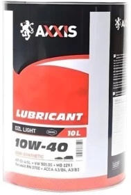 Моторна олива Axxis DZL Light 10W-40 10 л (AX-1005)