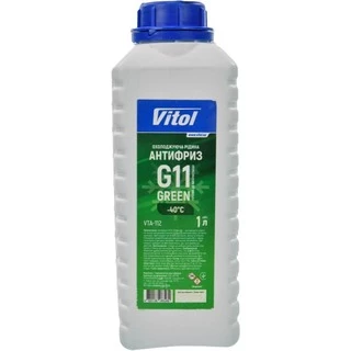 Антифриз Vitol G11 зелений -40 &deg;C, 1 л готовий антифриз (VTA-112)