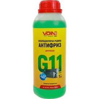 Антифриз Voin G11 зелений -40 &deg;C, 1 л готовий антифриз (VA-1112)