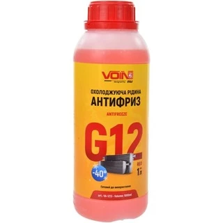 Антифриз Voin G12 червоний -40 &deg;C, 1 л готовий антифриз (VA-1213)