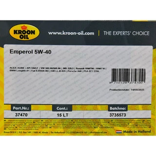 Моторна олива Олива Kroon Oil Emperol 5W-40 (37470)