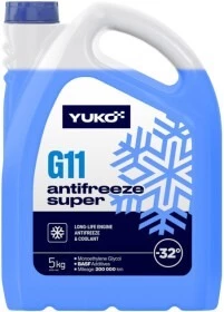 Антифриз Yuko Super G11 синій -32 &deg;C, 5 л готовий антифриз (023717)