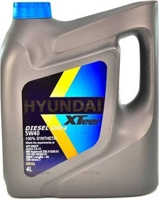 Моторна олива Hyundai XTeer Diesel Ultra 5W-40 4 л (1041223)