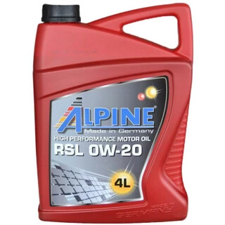 Моторна олива Alpine RSL 0W-20 4 л (0100199)