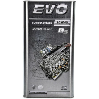 Моторна олива EVO D5 Turbo Diesel 10W-40 5 л (EVOTURBODIESELD510W405L)