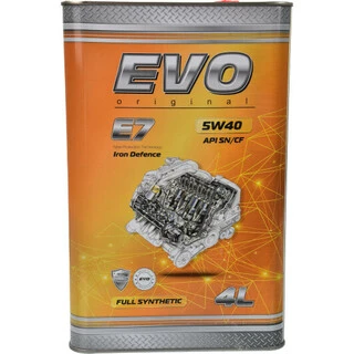 Моторна олива EVO E7 5W-40 4 л (EVOE75W404L)