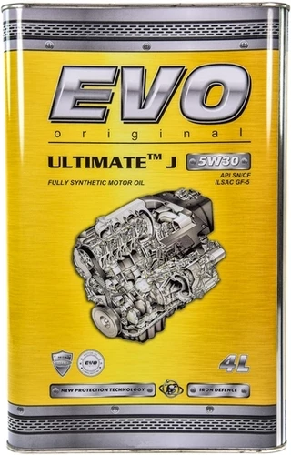 Моторна олива EVO Ultimate J 5W-30 4 л (EVOULTIMATEJ5W304L)