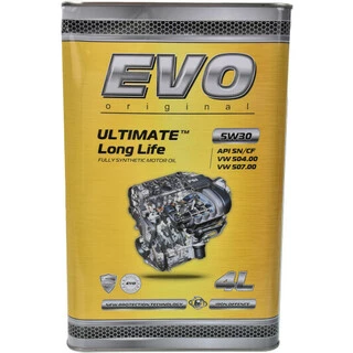Моторна олива EVO Ultimate LongLife 5W-30 4 л (EVOULTIMATELONGLIFE5W304L)
