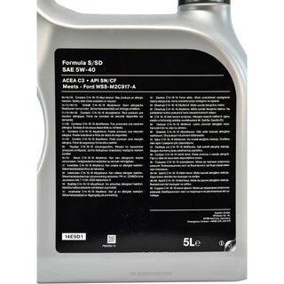 Моторна олива Ford Formula S/SD 5W-40 5 л (14E9D1)