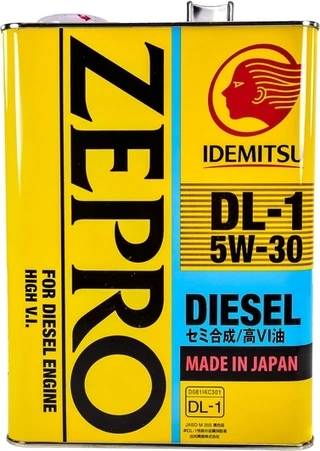 Моторна олива Idemitsu Zepro Diesel DL-1 5W-30 4 л (2156041)
