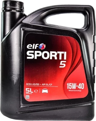 Моторна олива Elf Sporti 5 15W-40 5 л (214300)