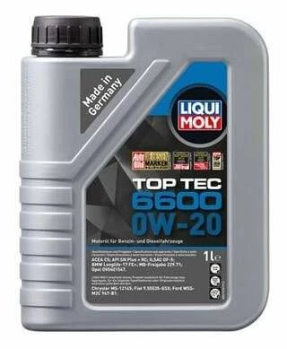 Моторна олива Liqui Moly Top Tec 6600 0W-20 1 л (21410)