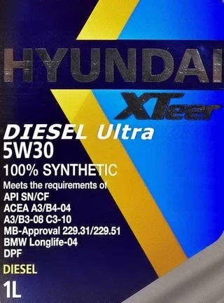 Моторна олива Hyundai XTeer Diesel Ultra 5W-30 1 л (1011003)