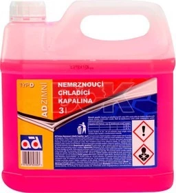 Антифриз AD Type D G12 червоний 3 л концентрат антифризу (ADANTIFREEZED3L)