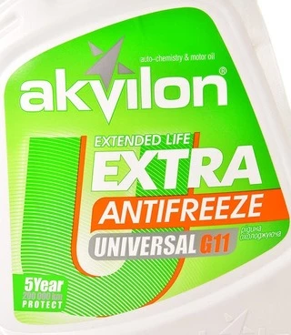 Антифриз Akvilon Extra G11 зелений -40 °C, 4,3 л готовий антифриз (AKVEXTGRE43)
