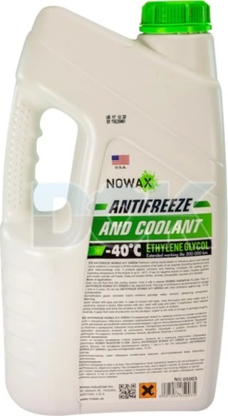 Антифриз Nowax G11 зелений -40 &deg;C, 5 л готовий антифриз (NX05003)