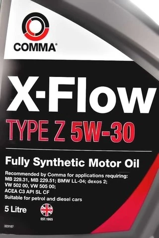 Моторна олива Comma X-Flow Type Z 5W-30 5 л (XFZ5L)