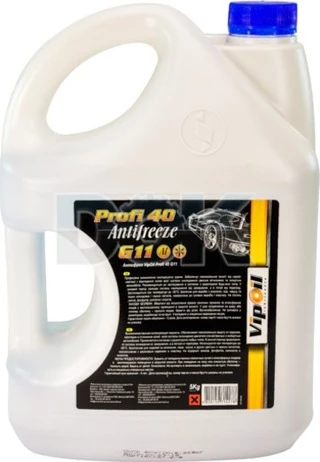 Антифриз VIPOIL Profi 40 G11 синій -30 &deg;C, 5 л готовий антифриз (701399)