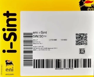 Моторна олива Eni I-Sint 5W-30 20 л (101650)