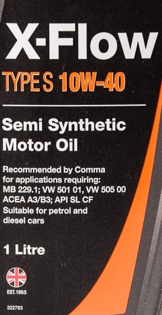 Моторна олива Comma X-Flow Type S 10W-40 1 л (XFS1L)