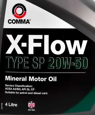 Моторна олива Comma X-Flow Type SP 20W-50 4 л (XFSP4L)