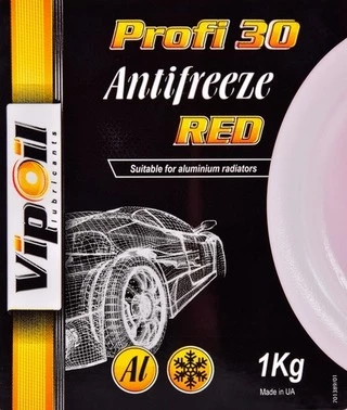 Антифриз VIPOIL Profi 30 червоний -24 &deg;C, 1 л готовий антифриз (701389)